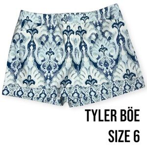 Tyler Boe blue and white shorts size 6